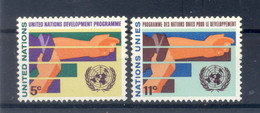 Nations Unies New York 1967 - Michel N. 174/75 - Programme Pour Le Developpement - Neufs