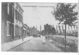 Steenwoorde (59) - Contour De La Gare. Bon état, Correspondance Au Dos. - Steenvoorde