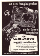 Original Werbung / Reklame - 1959 - Feldstecher , J.D. Möller In Wedel / Holstein , Cam Binox , Jagd , Fernglas !!! - Wedel