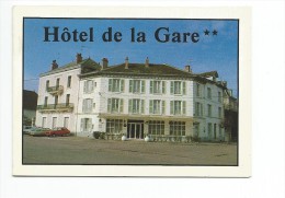 CARTE COMMERCIALE-MONTBARD-Hotel De La Gare- - Cartes De Visite