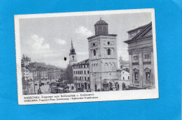 Pologne-VARSOVIE Cpa  Schlossplatz-occupation Allemande Cachet "FELDPOST" 10 Mars 1942- - Macchine Per Obliterare (EMA)