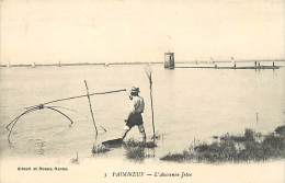 Loire Atlantique -ref B265- Paimboeuf - L Ancienne Jetee - Peche - Pecheur Au Carrelet  -carte Bon Etat   - - Paimboeuf