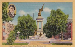 Francis Scott Key Monument Eutaw Place Baltimore Maryland - Baltimore