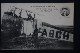 PARACHUTISME Parachutiste BLANQUIER Pret à Monter Dans L'avion De PEUILLOT  Inventeur ROBERT - Parachutting