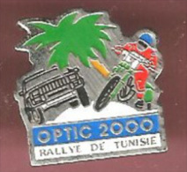 43285-Pin's.Rallye De Tunisie.optique 2000.lunettes..automobile.. - Rallye