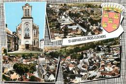 Vienne  -gd Format Div- Ref - N541 - Saint Gervais Les Trois Clochers - St Gervais Les Trois Clochers -multi Vues - - Saint Gervais Les Trois Clochers