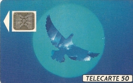 CARTE-PUBLIC-F134B-50U-SC5an-Trou 6-12/90--OISEAU BLEU-5 Pe-UTILISE-TBE - 1990