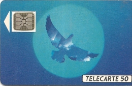 CARTE-PUBLIC-F134A-50U-SC4an-Trou 6-12/90-OISEAU BLEU-5 Imp22255-UTILISE-TBE - 1990