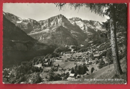 BXC-02 Champéry, Bonaveau Et Dents Blanches. Mélèze. Cachet 1955. Dériaz - Champéry