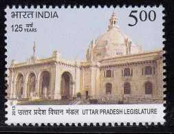 India MNH 2013, Uttar Pradesh Legislature, Architecture Monument, Flag, - Unused Stamps