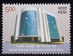 India MNH 2013, Securities And Exchange Board Of India, SEBI, Stock Market Regulator, Commerce, - Unused Stamps
