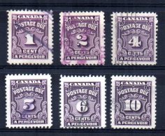 Canada - 1935/57 - Postage Dues - Used - Port Dû (Taxe)