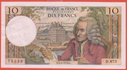 VOLTAIRE - 10 Francs Du 05 04 1973 Série D. 873 - SPL - 10 F 1963-1973 ''Voltaire''