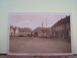 AVESNES-LE-COMTE (PAS DE CALAIS) LES COMMERCES. LES MAGASINS. PLACE DU MARCHE. - Avesnes Le Comte