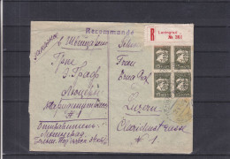 Russie - Lettre Recommandée De 1935 - Oblitération Leningrad - Expédié Vers La Suisse - Luzern - Lettres & Documents