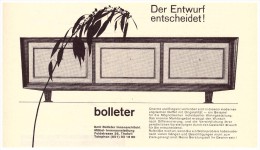 Original Werbung / Reklame - 1959 - Emil Bolleter In Thalwil , Architekt , Innenarchitekt !!! - Thalwil