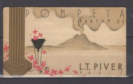 Carte Parfumée - Pompeïa Parfum De L.T. Piver - Paris - Vente Par " Parfumerie Au Griffon " - Roanne - Oud (tot 1960)