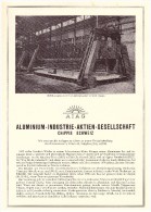 Original Werbung / Reklame - 1959 - Aluminium Industrie In Chippis , Schweiz , A4 Seite  !!! - Chippis