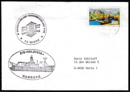 ARCTIC,GERMANY, FS"VALDIVIA" , Cruise 1987, 2 Cachets ,look Scan !! 18.3-36 - Arktis Expeditionen
