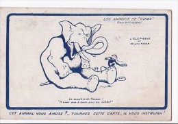 Carte 1910 Illustration Signée Benjamin Rabier : Les Animaux De "gibbs" : L'éléphant (singe) - Rabier, B.