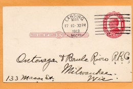 United States 1913 Card Mailed - 1901-20