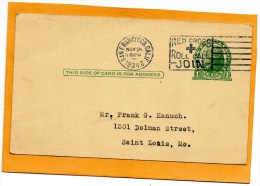 United States 1934 Card Mailed - 1921-40