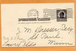 United States 1909 Card Mailed - 1901-20