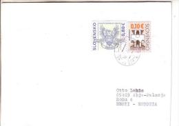 GOOD SLOVAKIA Postal Cover To ESTONIA 2010 - Good Stamped: Architecture ; Eagle - Cartas & Documentos