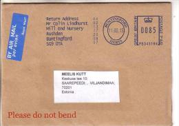 GOOD GB Postal Cover To ESTONIA 2015 - Postage Paid - Briefe U. Dokumente