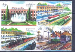 2015. Tajikistan, Rail-Way Stations, 4v Perforated, Mint/** - Tayikistán