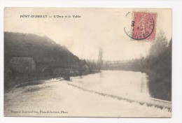 Cp , 14 , PONT D'OUILLY , L'Orne Et La Vallée , Voyagé 1905 - Pont D'Ouilly