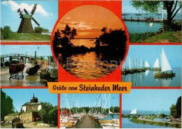 Grüsse Vom Steinhuder Meer - Windmühle - Segelboot - Sailing Boat - Windmill - Germany - 1985 Gelaufen - Steinhude