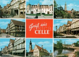 Gruss Aus Celle - Herzogstadt - Neue Strasse - Schloss - Schuhsrasee - Rathaus - Museum - 3100 - Germany - 1990 Gelaufen - Celle