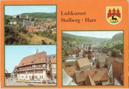 Luftkurort Stolberg , Harz - Erholungsheim Cornelius - Rathaus - Saigerturm - Germany - 1986 Gelaufen - Stolberg (Harz)