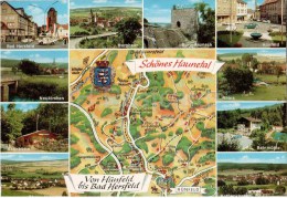 Schönes Haunetal - Von Hünfeld Bis Bad Hersfeld - Burghaun - Neukirchen - Rainmühle - Germany - 1975 Gelaufen - Hünfeld