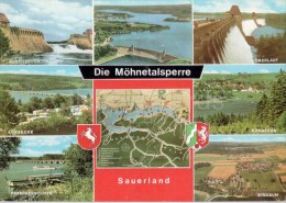 Die Möhnetalsperre - Durchbruch - Überlauf - Körbecke - Stockum - Germany - 1977 Gelaufen - Möhnetalsperre