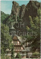 Bad Münster Am Stein - Kurmittelhaus Und Rheingrafenstein - Spa Hotel And Rheingrafen Rock - Germany - 1965 Gelaufen - Bad Muenster A. Stein - Ebernburg