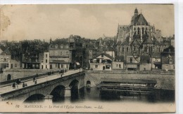 CPA 53 MAYENNE LE PONT ET L EGLISE NOTRE DAME 1911 - Mayenne