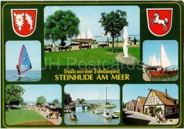 Grüsse Aus Dem Erholungsort Steinhude Am Meer - Segelboot - Sailing Boat - Germany - 1989 Gelaufen - Steinhude