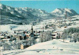 Wintersportplatz Reit Im Winkl Mit Kaisergebirge 2344 M - Germany - 1973 Gelaufen - Reit Im Winkl