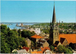 Flensburg - Förde Mit Nikolaikirche - Church - Germany - Ungelaufen - Flensburg