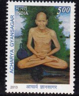 India MNH 2013, Acharya Gyansagar, Jainism, Jain Monk, - Neufs