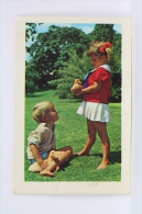 Vintage 1969 Small/ Pocket Calendar - Kids - Boy & Girl Playing With Small Little Ducks - Tamaño Pequeño : 1961-70