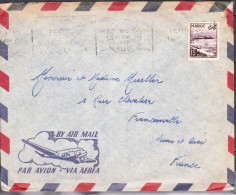 MAROC Lettre De CASABLANCA Mai 1950 Via FRANCEVILLE - Cartas & Documentos