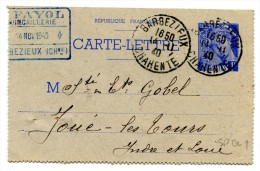 Entier Postal - Carte Lettre Yvert SPE-CL1 - Mercure 1 F Bleu - Cote 15 Euros - R 1773 - Cartes-lettres