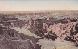 Down From The Pinnacles The Badlands Nat Monument South Dakota Hand Colored Albertype - Autres & Non Classés