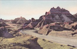 The Foot Of Cedar Pass Vampire Peak The Badlands Nat Monument South Dakota Hand Colored Albertype - Andere & Zonder Classificatie