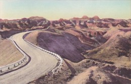 Dillon Pass The Badlands Nat Monument South Dakota Hand Colored Albertype - Other & Unclassified