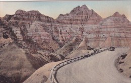 Cross Section Of A Prehistoric World The Badlands Nat Monument South Dakota Hand Colored Albertype - Other & Unclassified