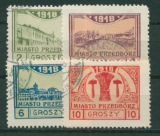 Polen 1918 Stadtpost Przedborz 3/6 B Gestempelt - Used Stamps